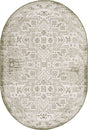 Green 5' 3 x 8' Outdoor Aztec Oval Area Rug Weather Resistant for Patio, Deck, Terrace, Balcony, Porch 100% Polypropylene Traditional Carpet Mat for Sale at Rug Engine