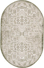 Green 3' 1 x 5' 3 Outdoor Aztec Oval Area Rug Weather Resistant for Patio, Deck, Terrace, Balcony, Porch 100% Polypropylene Traditional Carpet Mat for Sale at Rug Engine