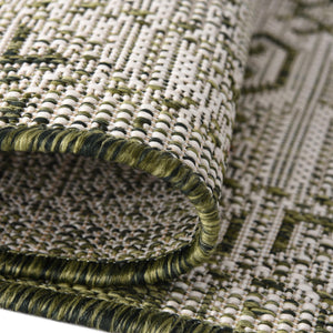 Green 7' 10 x 7' 10 Outdoor Aztec Octagon Area Rug Weather Resistant for Patio, Deck, Terrace, Balcony, Porch 100% Polypropylene Traditional Carpet Mat for Sale at Rug Engine