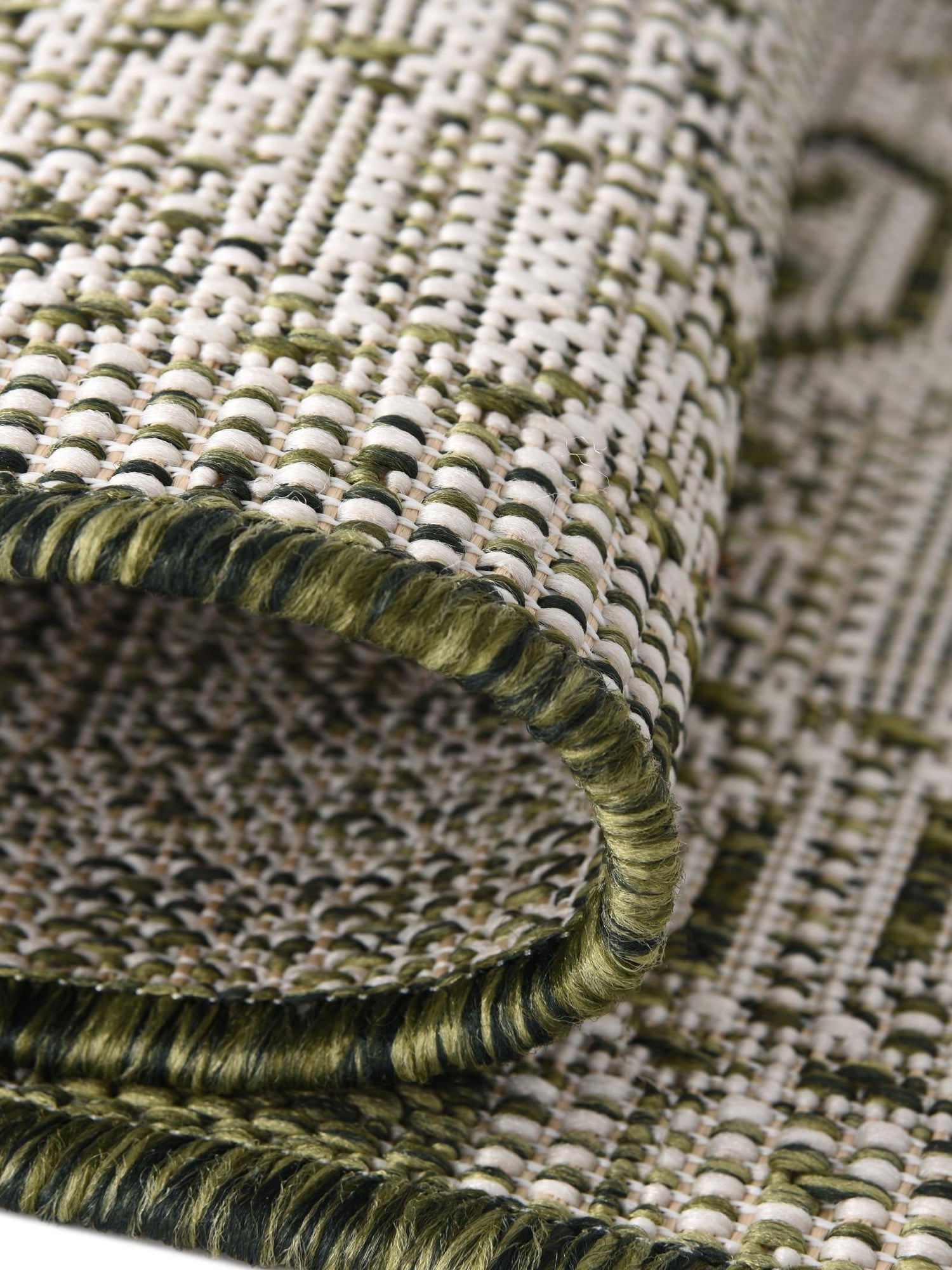 Green 5' 3 x 5' 3 Outdoor Aztec Octagon Area Rug Weather Resistant for Patio, Deck, Terrace, Balcony, Porch 100% Polypropylene Traditional Carpet Mat for Sale at Rug Engine