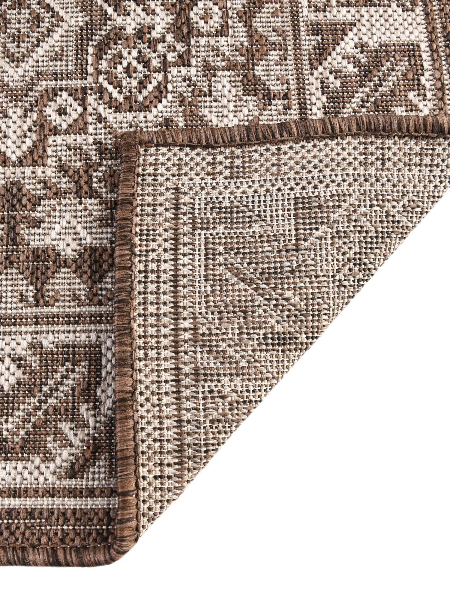 Brown 3' 1 x 5' 3 Outdoor Aztec Rectangle Area Rug Weather Resistant for Patio, Deck, Terrace, Balcony, Porch 100% Polypropylene Traditional Carpet Mat for Sale at Rug Engine