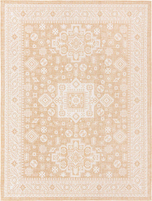Natural 9' x 12' Outdoor Aztec Rectangle Area Rug Weather Resistant for Patio, Deck, Terrace, Balcony, Porch 100% Polypropylene Traditional Carpet Mat for Sale at Rug Engine