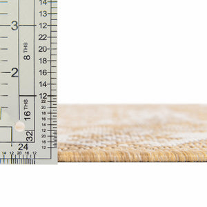 Natural 10' x 14' 1 Outdoor Aztec Rectangle Area Rug Weather Resistant for Patio, Deck, Terrace, Balcony, Porch 100% Polypropylene Traditional Carpet Mat for Sale at Rug Engine