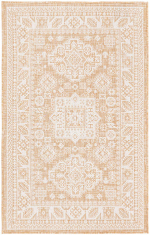 Natural 3' 1 x 5' 3 Outdoor Aztec Rectangle Area Rug Weather Resistant for Patio, Deck, Terrace, Balcony, Porch 100% Polypropylene Traditional Carpet Mat for Sale at Rug Engine