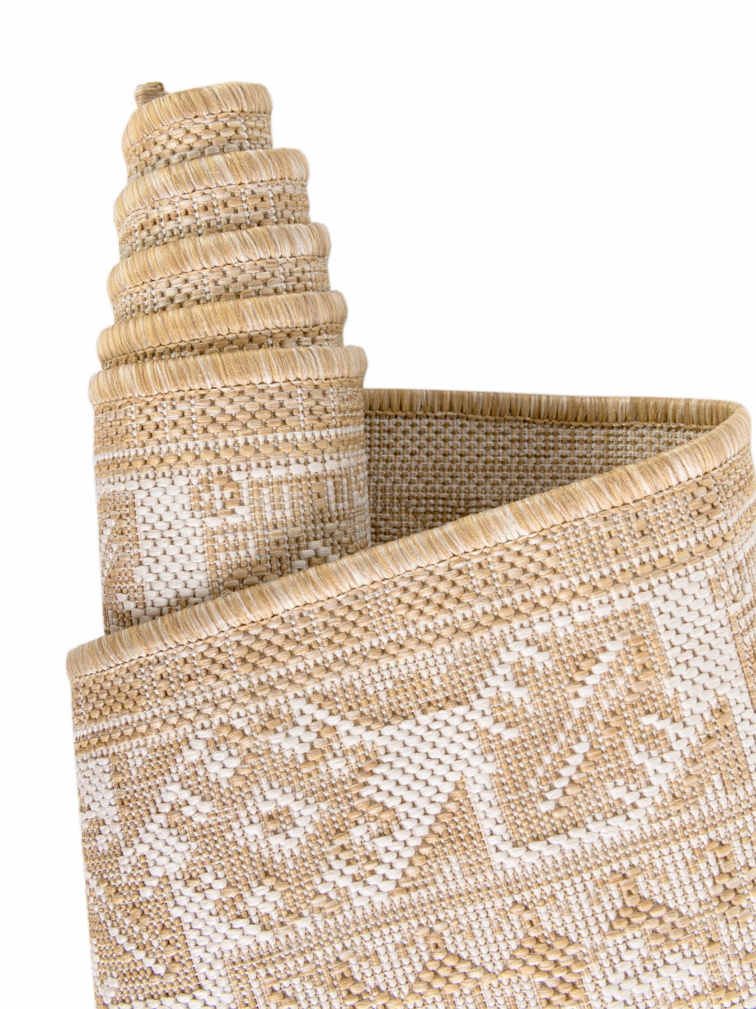 Natural 3' 1 x 3' 1 Outdoor Aztec Round Area Rug Weather Resistant for Patio, Deck, Terrace, Balcony, Porch 100% Polypropylene Traditional Carpet Mat for Sale at Rug Engine