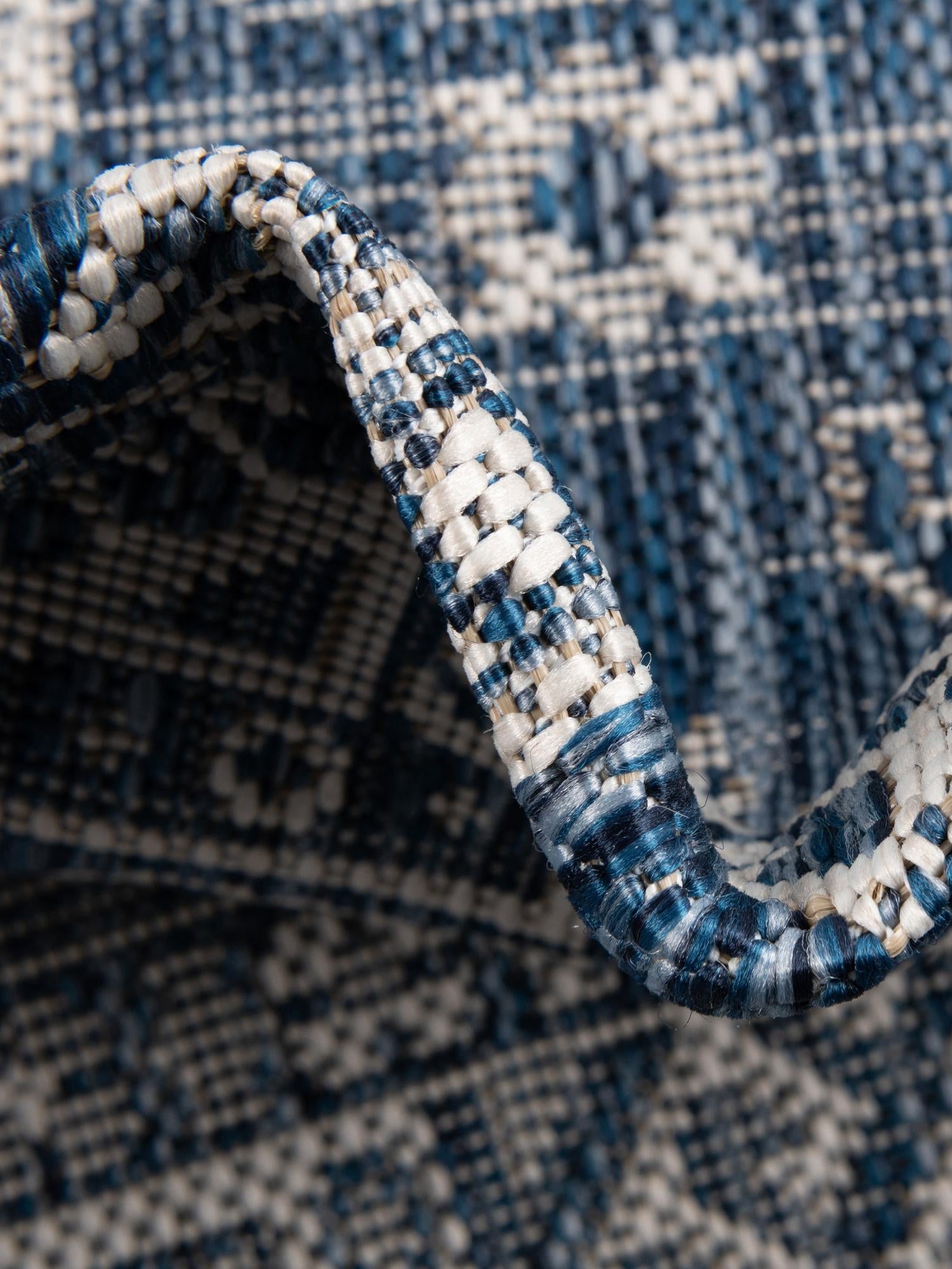 Blue 5' 3 x 5' 3 Outdoor Aztec Octagon Area Rug Weather Resistant for Patio, Deck, Terrace, Balcony, Porch 100% Polypropylene Traditional Carpet Mat for Sale at Rug Engine