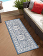 Blue 2' x 6' 1 Outdoor Aztec Runner Area Rug Weather Resistant for Patio, Deck, Terrace, Balcony, Porch 100% Polypropylene Traditional Carpet Mat for Sale at Rug Engine