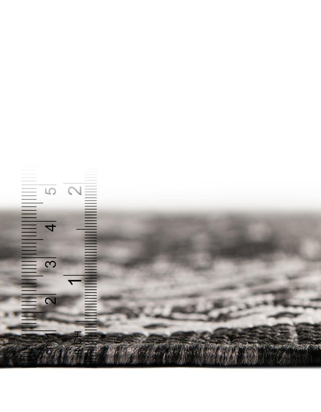 Charcoal Gray 10' x 13' 1 Outdoor Aztec Rectangle Area Rug Weather Resistant for Patio, Deck, Terrace, Balcony, Porch 100% Polypropylene Traditional Carpet Mat for Sale at Rug Engine