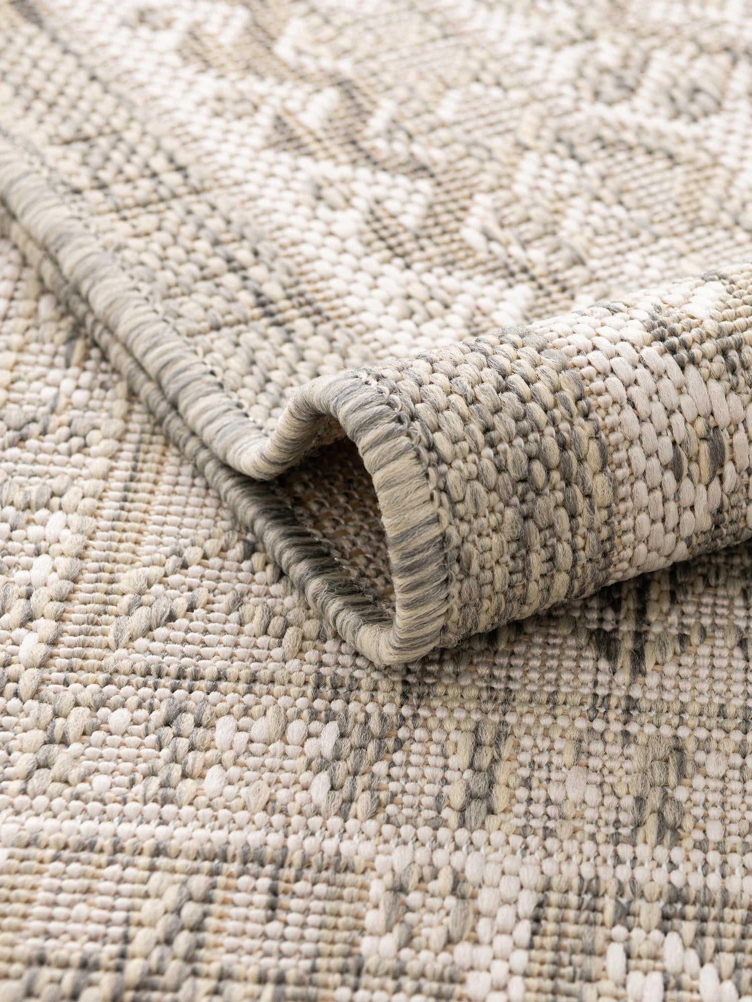 Light Gray 5' 3 x 5' 3 Outdoor Aztec Square Area Rug Weather Resistant for Patio, Deck, Terrace, Balcony, Porch 100% Polypropylene Traditional Carpet Mat for Sale at Rug Engine