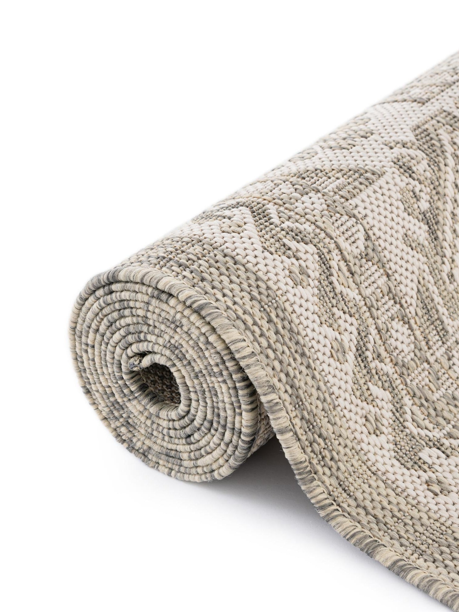 Light Gray 7' 10 x 7' 10 Outdoor Aztec Square Area Rug Weather Resistant for Patio, Deck, Terrace, Balcony, Porch 100% Polypropylene Traditional Carpet Mat for Sale at Rug Engine