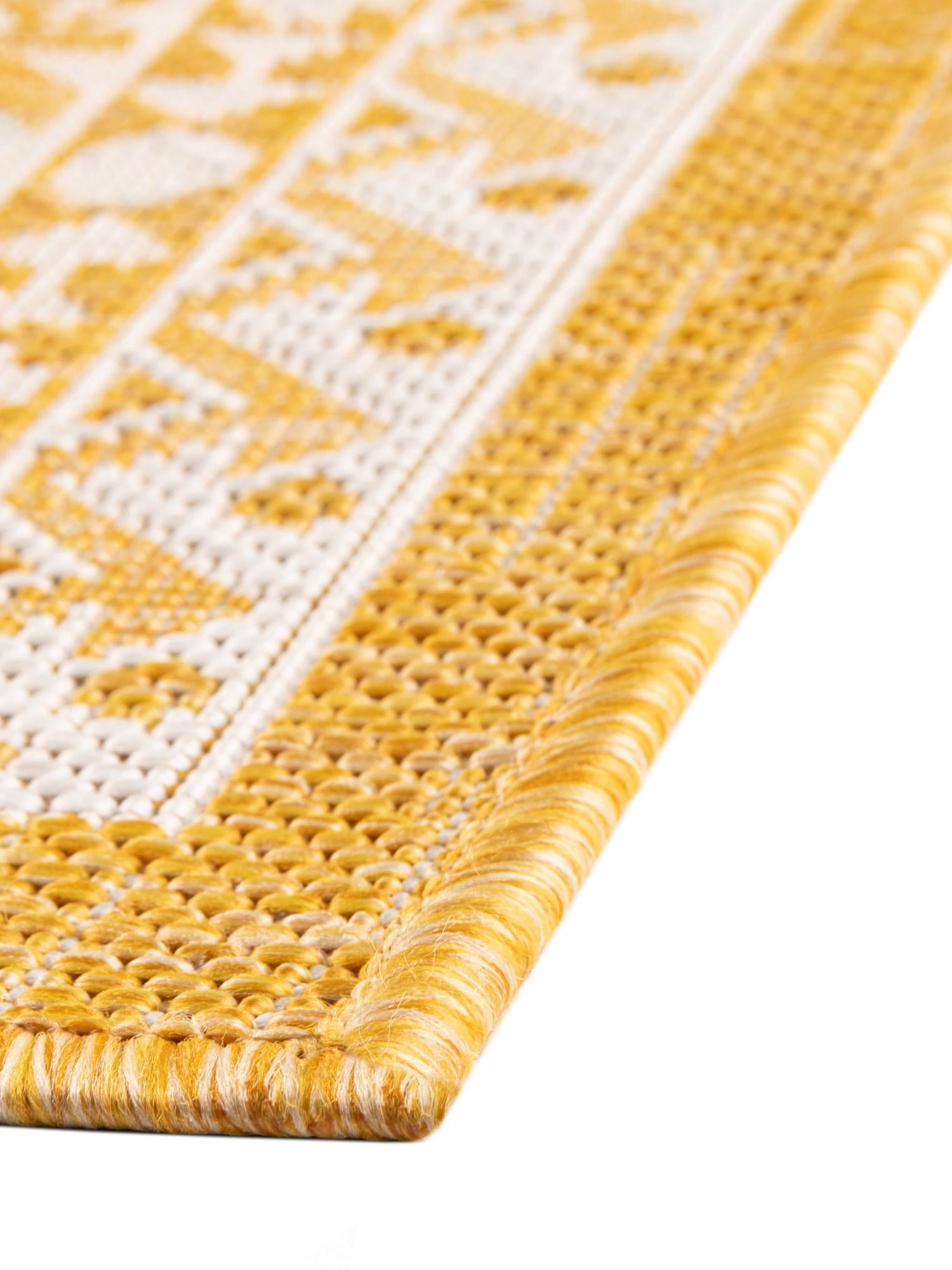 Yellow 10' x 13' 1 Outdoor Aztec Rectangle Area Rug Weather Resistant for Patio, Deck, Terrace, Balcony, Porch 100% Polypropylene Traditional Carpet Mat for Sale at Rug Engine