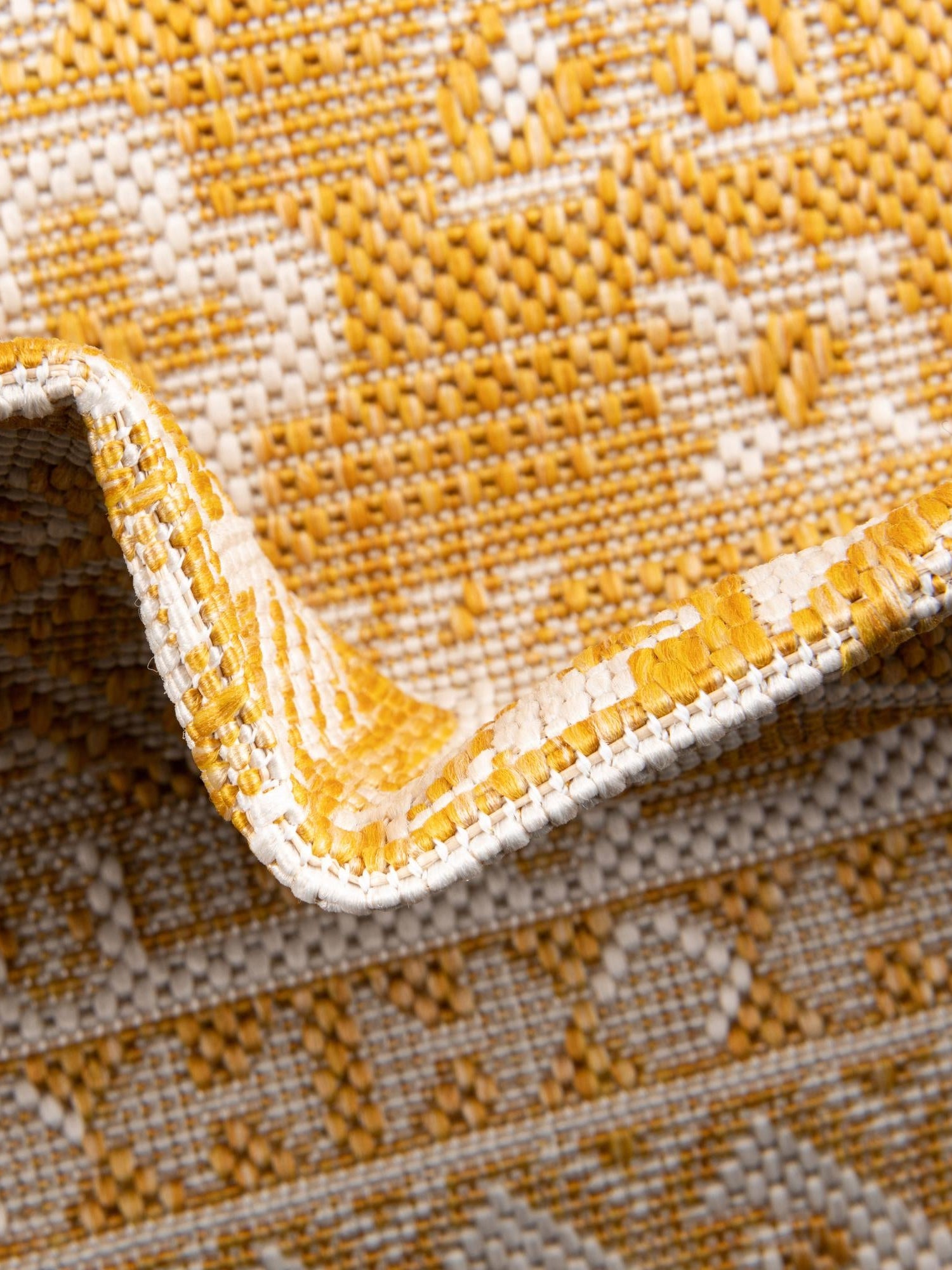 Yellow 3' 1 x 5' 3 Outdoor Aztec Rectangle Area Rug Weather Resistant for Patio, Deck, Terrace, Balcony, Porch 100% Polypropylene Traditional Carpet Mat for Sale at Rug Engine