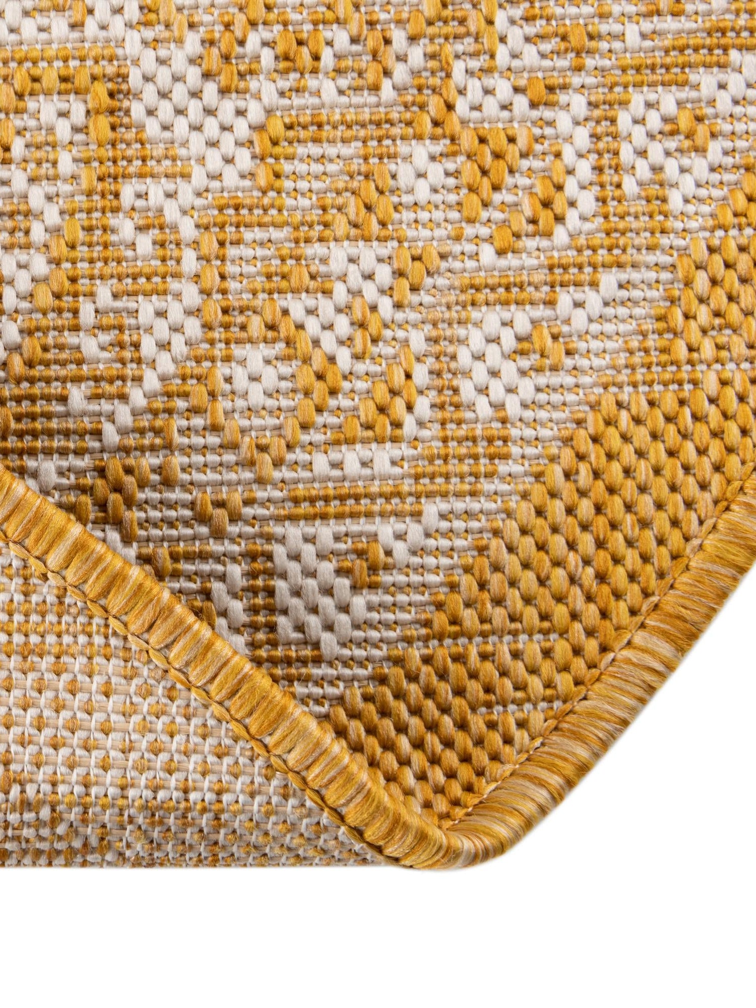 Yellow 5' 3 x 8' Outdoor Aztec Oval Area Rug Weather Resistant for Patio, Deck, Terrace, Balcony, Porch 100% Polypropylene Traditional Carpet Mat for Sale at Rug Engine