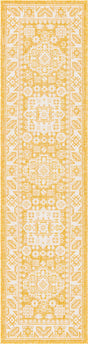 Yellow 2' x 8' Outdoor Aztec Runner Area Rug Weather Resistant for Patio, Deck, Terrace, Balcony, Porch 100% Polypropylene Traditional Carpet Mat for Sale at Rug Engine