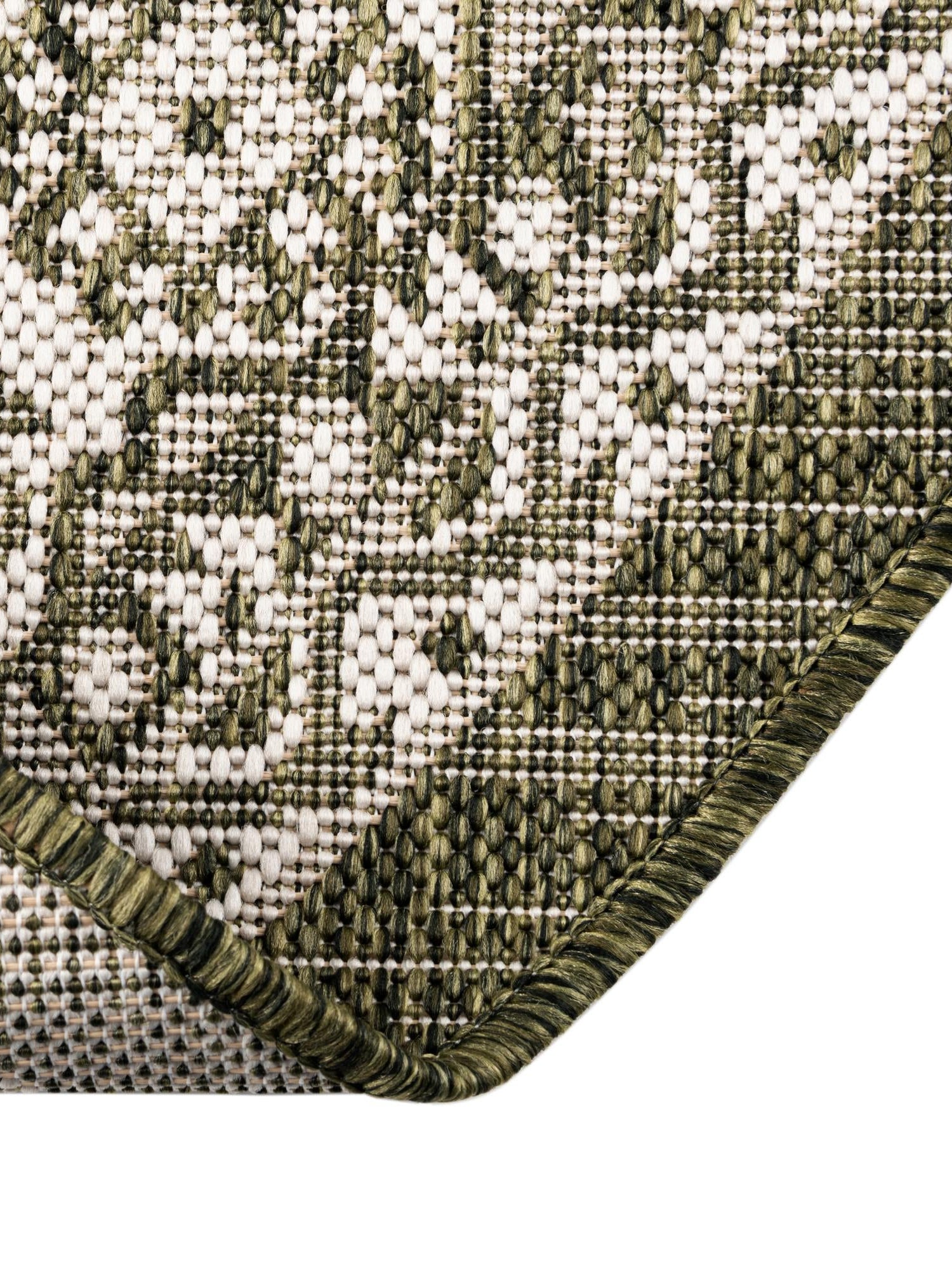 Green 10' x 10' Outdoor Aztec Round Area Rug Weather Resistant for Patio, Deck, Terrace, Balcony, Porch 100% Polypropylene Traditional Carpet Mat for Sale at Rug Engine