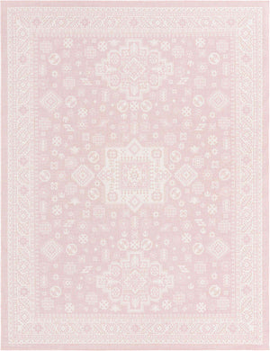 Pink 10' x 13' 1 Outdoor Aztec Rectangle Area Rug Weather Resistant for Patio, Deck, Terrace, Balcony, Porch 100% Polypropylene Traditional Carpet Mat for Sale at Rug Engine