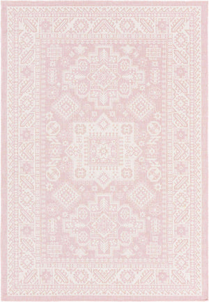 Pink 6' 1 x 9' Outdoor Aztec Rectangle Area Rug Weather Resistant for Patio, Deck, Terrace, Balcony, Porch 100% Polypropylene Traditional Carpet Mat for Sale at Rug Engine