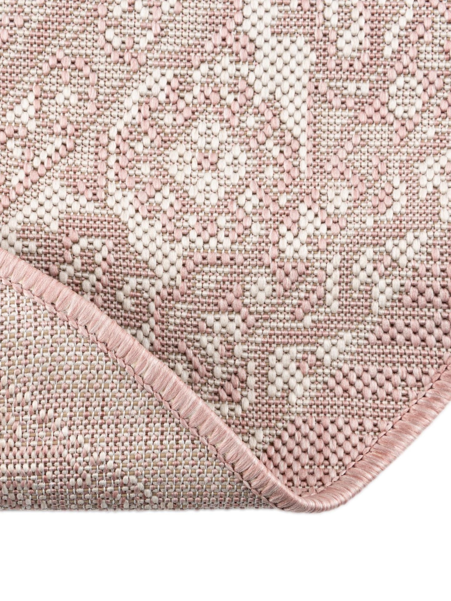 Pink 13' 1 x 13' 1 Outdoor Aztec Round Area Rug Weather Resistant for Patio, Deck, Terrace, Balcony, Porch 100% Polypropylene Traditional Carpet Mat for Sale at Rug Engine
