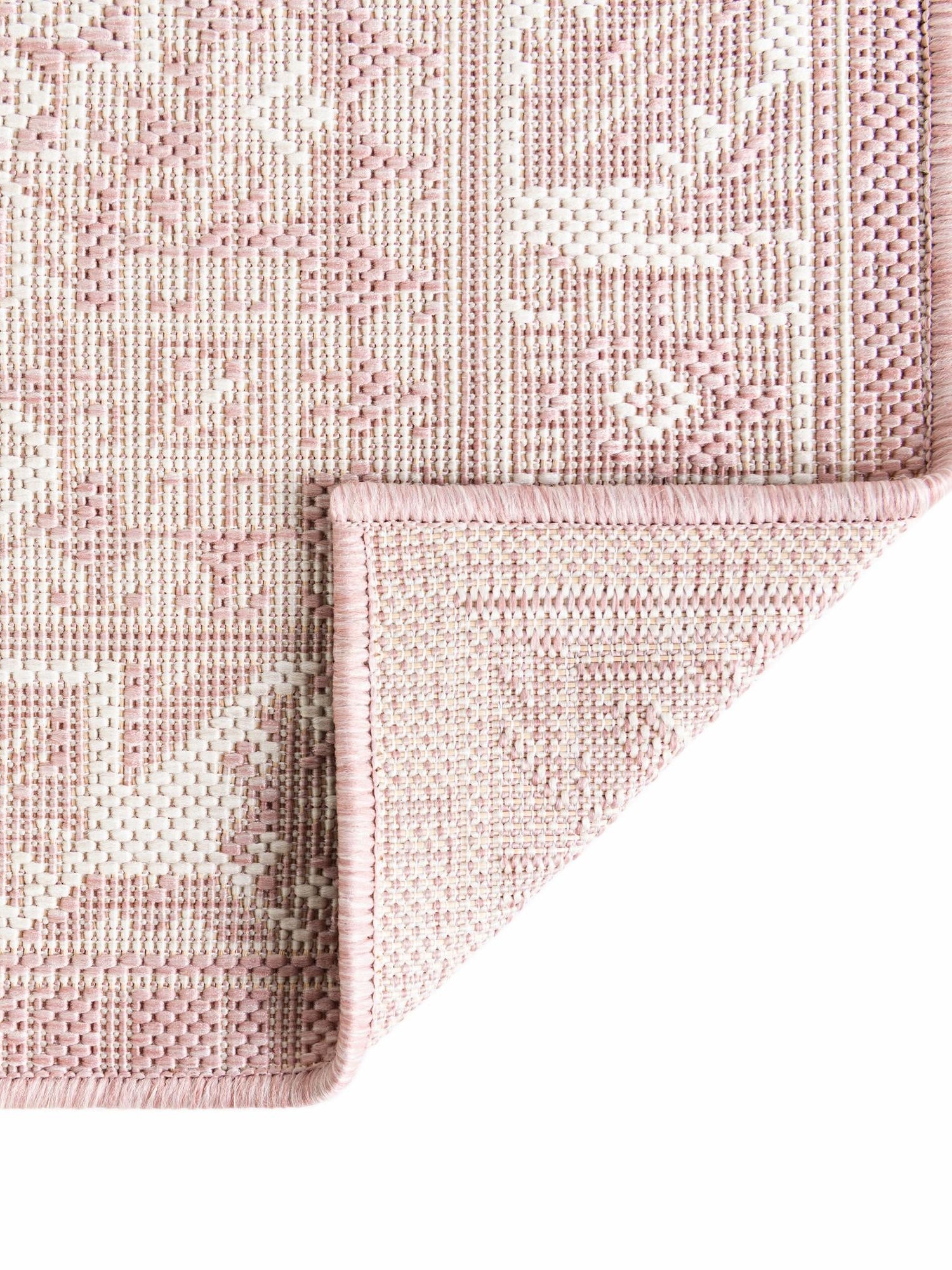 Pink 7' 10 x 7' 10 Outdoor Aztec Square Area Rug Weather Resistant for Patio, Deck, Terrace, Balcony, Porch 100% Polypropylene Traditional Carpet Mat for Sale at Rug Engine