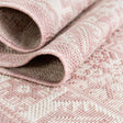 Pink 5' 3 x 5' 3 Outdoor Aztec Octagon Area Rug Weather Resistant for Patio, Deck, Terrace, Balcony, Porch 100% Polypropylene Traditional Carpet Mat for Sale at Rug Engine
