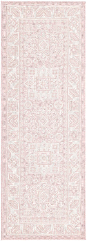 Pink 2' x 6' 1 Outdoor Aztec Runner Area Rug Weather Resistant for Patio, Deck, Terrace, Balcony, Porch 100% Polypropylene Traditional Carpet Mat for Sale at Rug Engine