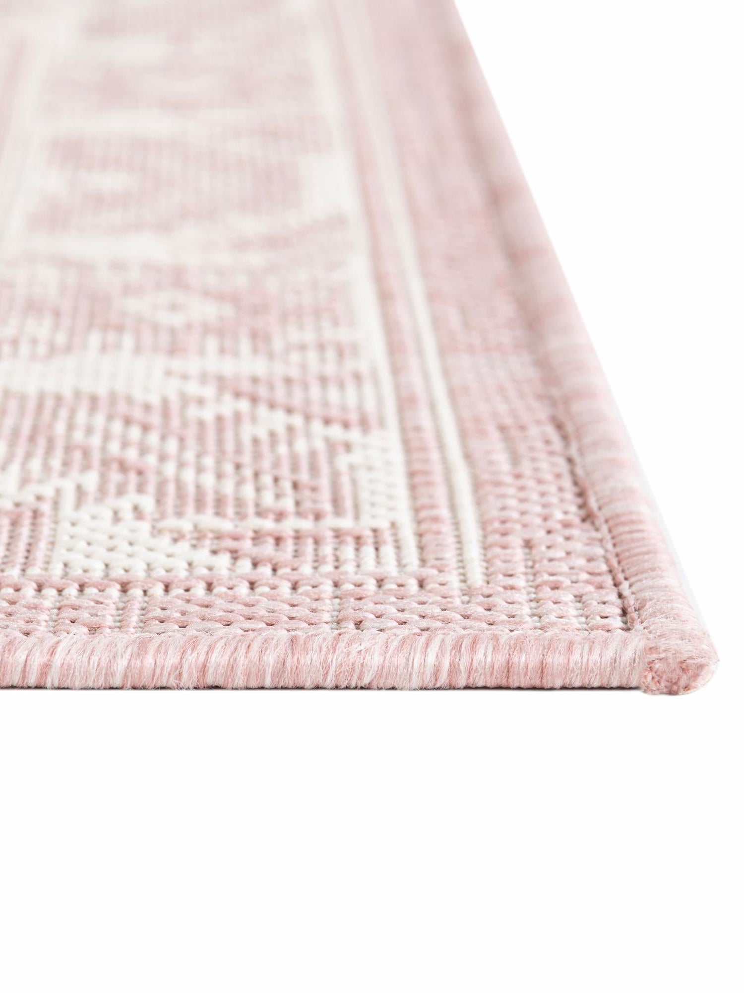 Pink 2' 7 x 12' Outdoor Aztec Runner Area Rug Weather Resistant for Patio, Deck, Terrace, Balcony, Porch 100% Polypropylene Traditional Carpet Mat for Sale at Rug Engine