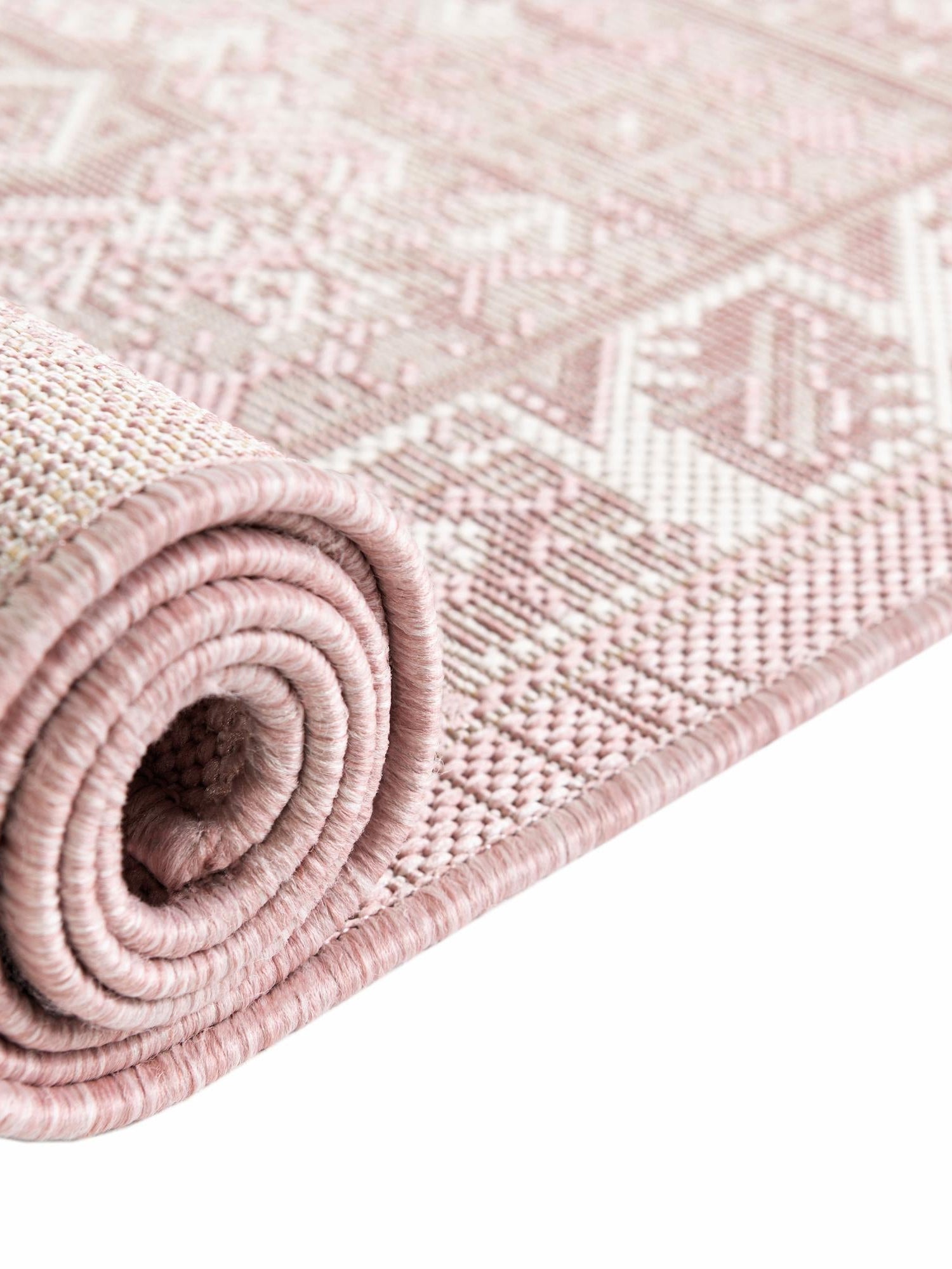 Pink 2' x 6' 1 Outdoor Aztec Runner Area Rug Weather Resistant for Patio, Deck, Terrace, Balcony, Porch 100% Polypropylene Traditional Carpet Mat for Sale at Rug Engine