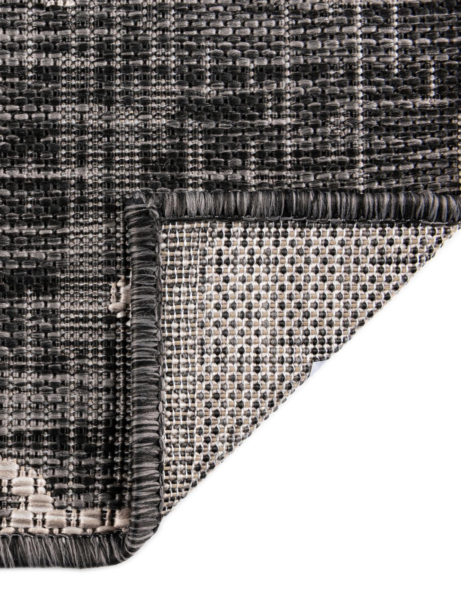 Charcoal 10' x 13' 1 Outdoor Coastal Rectangle Area Rug Weather Resistant for Patio, Deck, Terrace, Balcony, Porch 100% Polypropylene Coastal Decor Carpet for Sale at Rug Engine