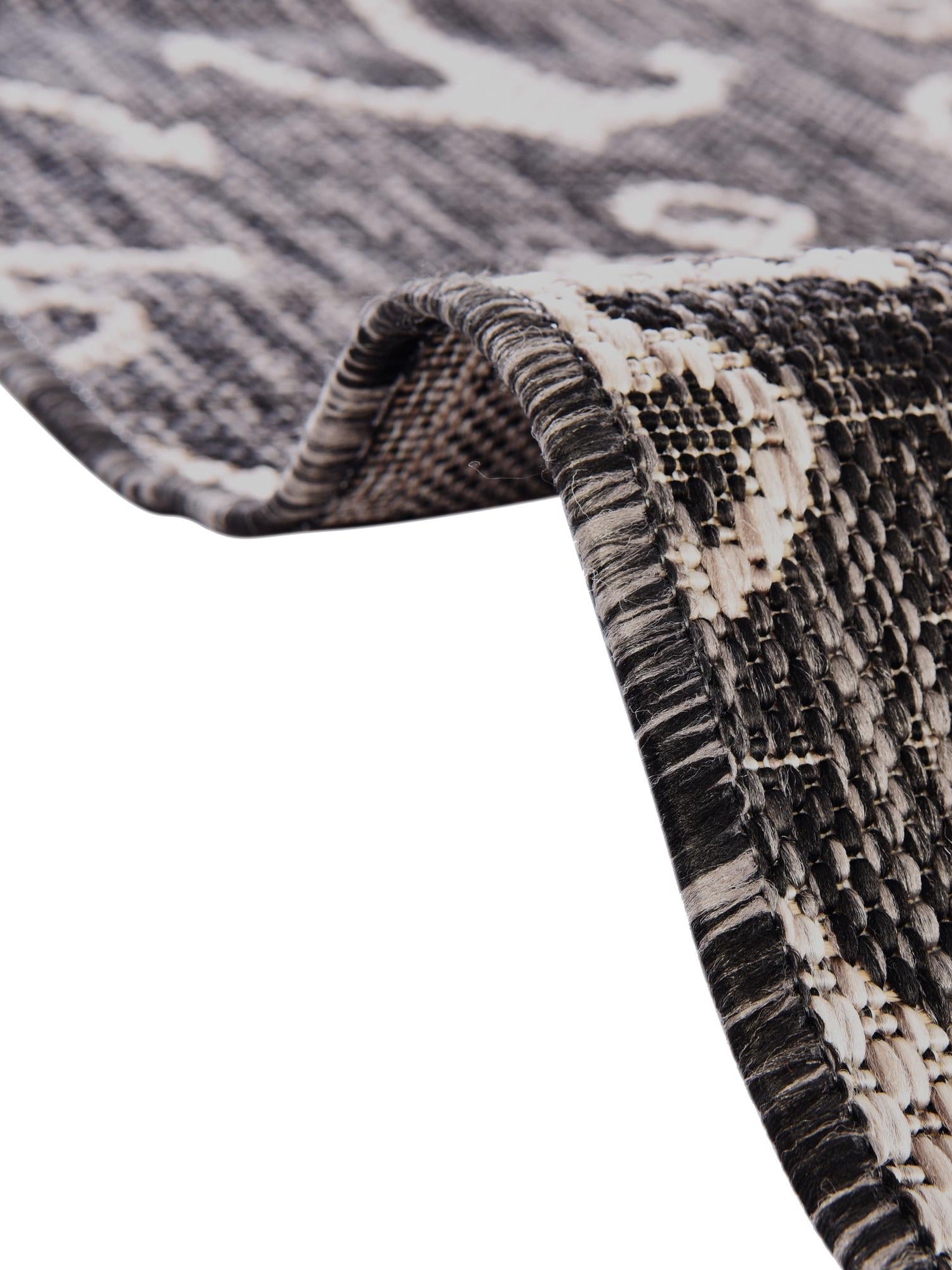 Charcoal 13' 1 x 13' 1 Outdoor Coastal Square Area Rug Weather Resistant for Patio, Deck, Terrace, Balcony, Porch 100% Polypropylene Coastal Decor Carpet for Sale at Rug Engine