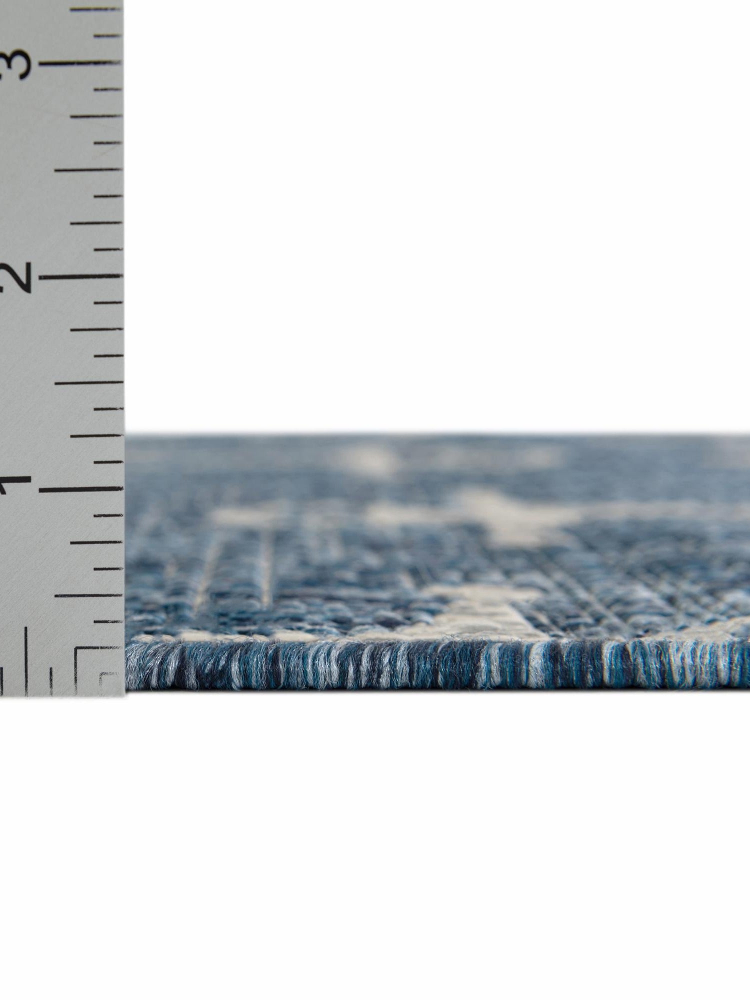 Blue 9' x 12' Outdoor Coastal Rectangle Area Rug Weather Resistant for Patio, Deck, Terrace, Balcony, Porch 100% Polypropylene Coastal Decor Carpet for Sale at Rug Engine