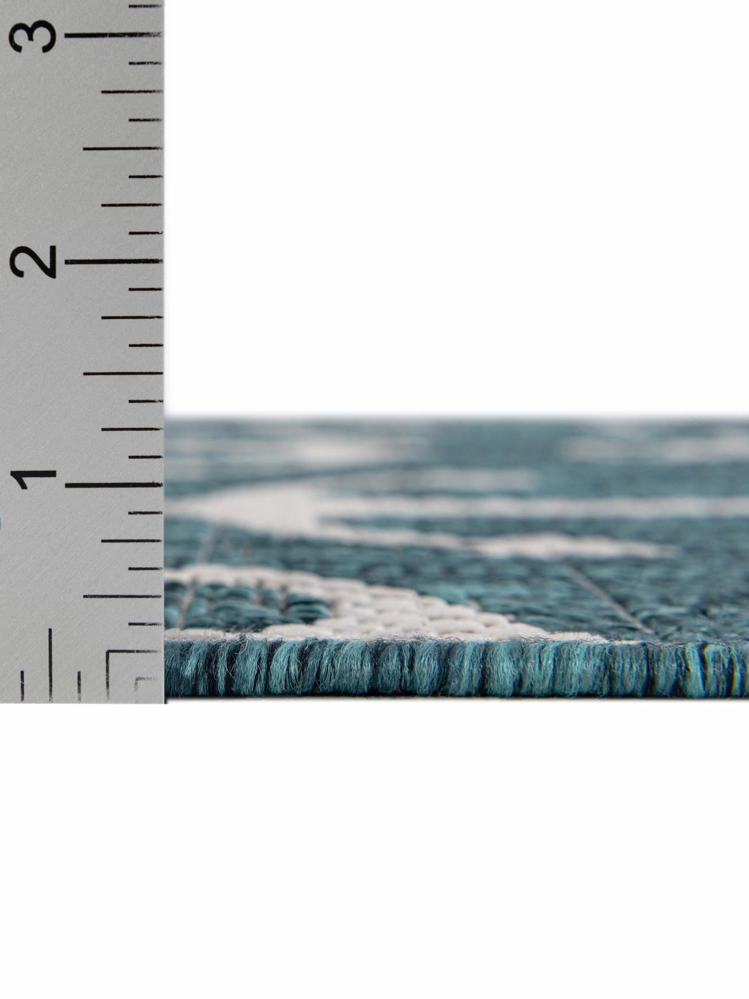 Teal 5' 3 x 5' 3 Outdoor Coastal Octagon Area Rug Weather Resistant for Patio, Deck, Terrace, Balcony, Porch 100% Polypropylene Coastal Decor Carpet for Sale at Rug Engine