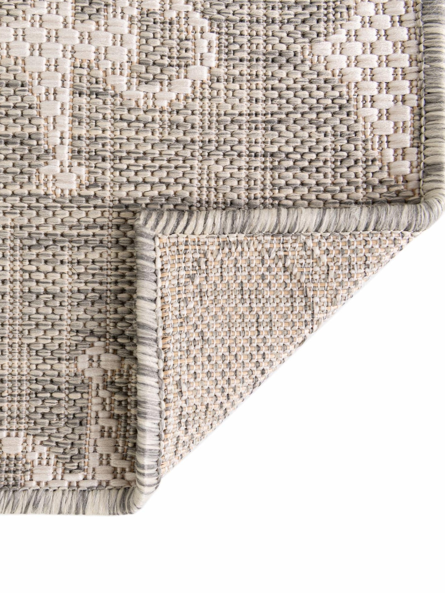 Gray 7' 10 x 11' Outdoor Coastal Rectangle Area Rug Weather Resistant for Patio, Deck, Terrace, Balcony, Porch 100% Polypropylene Coastal Decor Carpet for Sale at Rug Engine