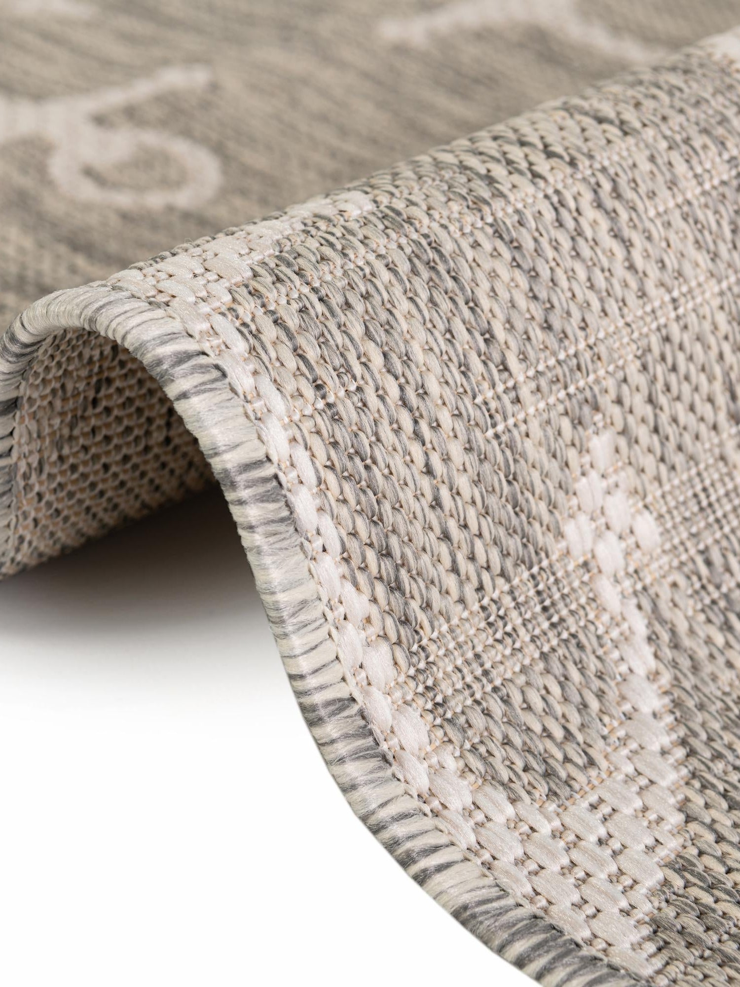 Gray 13' 1 x 13' 1 Outdoor Coastal Round Area Rug Weather Resistant for Patio, Deck, Terrace, Balcony, Porch 100% Polypropylene Coastal Decor Carpet for Sale at Rug Engine