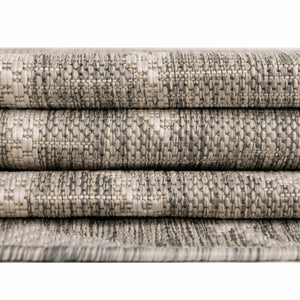 Gray 5' 3 x 5' 3 Outdoor Coastal Octagon Area Rug Weather Resistant for Patio, Deck, Terrace, Balcony, Porch 100% Polypropylene Coastal Decor Carpet for Sale at Rug Engine