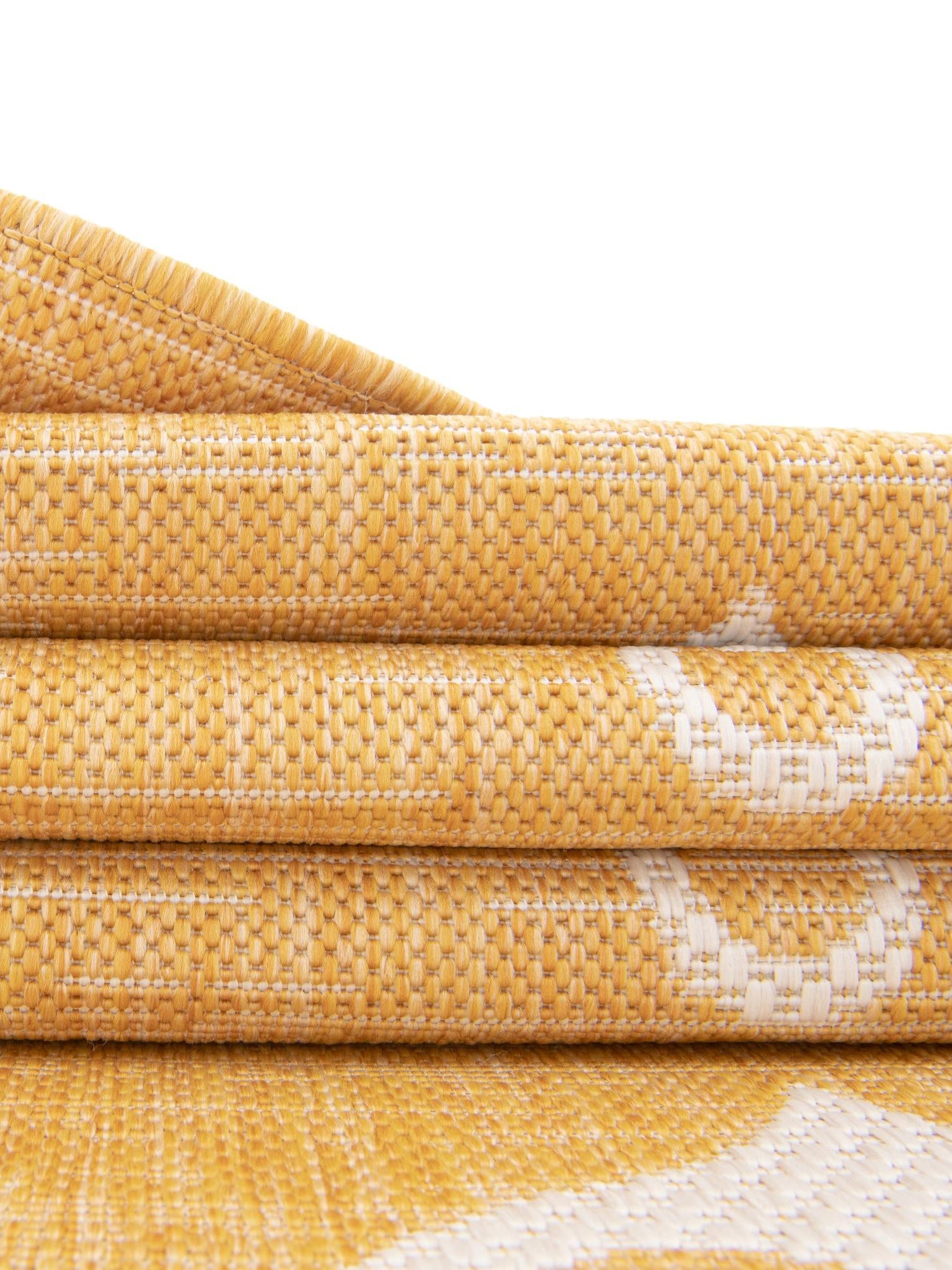 Yellow 10' x 14' 1 Outdoor Coastal Rectangle Area Rug Weather Resistant for Patio, Deck, Terrace, Balcony, Porch 100% Polypropylene Coastal Decor Carpet for Sale at Rug Engine