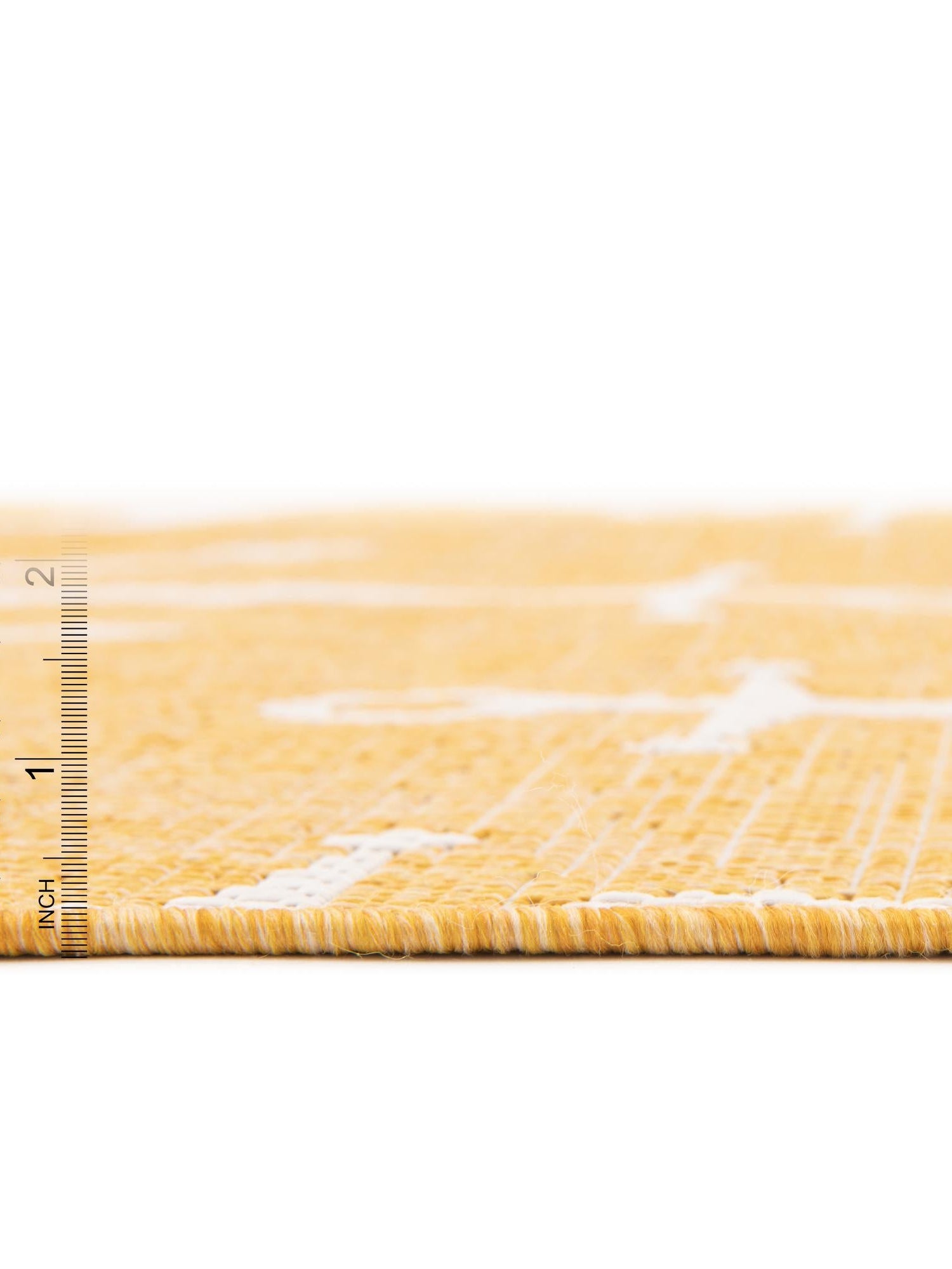 Yellow 5' 3 x 5' 3 Outdoor Coastal Octagon Area Rug Weather Resistant for Patio, Deck, Terrace, Balcony, Porch 100% Polypropylene Coastal Decor Carpet for Sale at Rug Engine