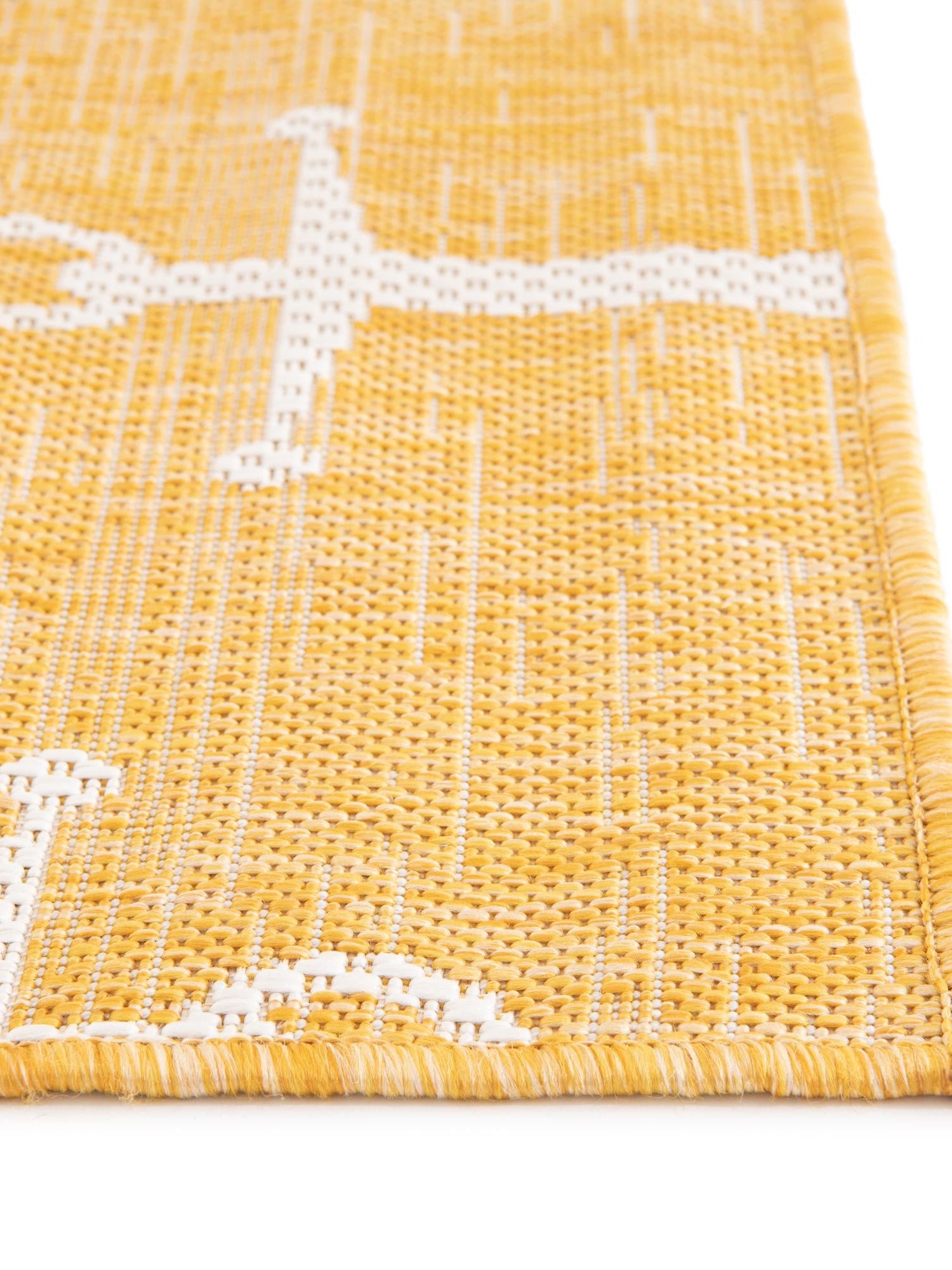 Yellow 5' 3 x 5' 3 Outdoor Coastal Octagon Area Rug Weather Resistant for Patio, Deck, Terrace, Balcony, Porch 100% Polypropylene Coastal Decor Carpet for Sale at Rug Engine