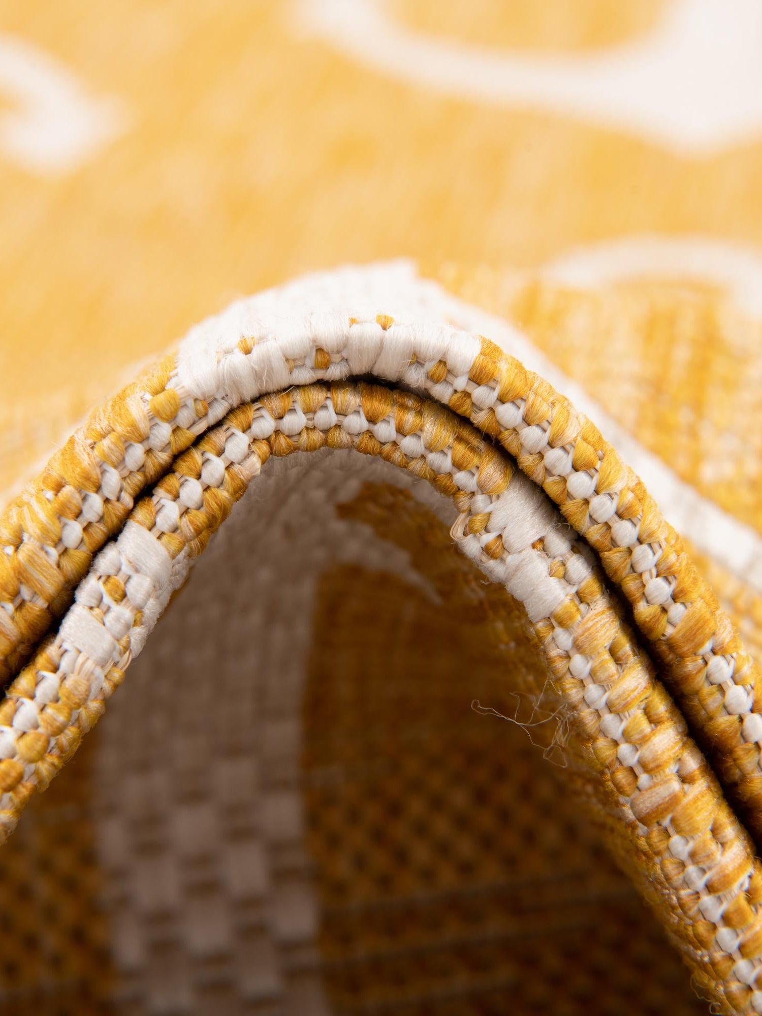 Yellow 5' 3 x 5' 3 Outdoor Coastal Octagon Area Rug Weather Resistant for Patio, Deck, Terrace, Balcony, Porch 100% Polypropylene Coastal Decor Carpet for Sale at Rug Engine