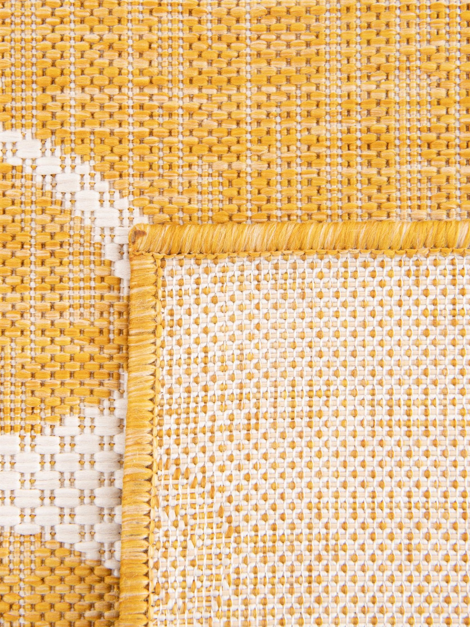 Yellow 5' 3 x 5' 3 Outdoor Coastal Octagon Area Rug Weather Resistant for Patio, Deck, Terrace, Balcony, Porch 100% Polypropylene Coastal Decor Carpet for Sale at Rug Engine
