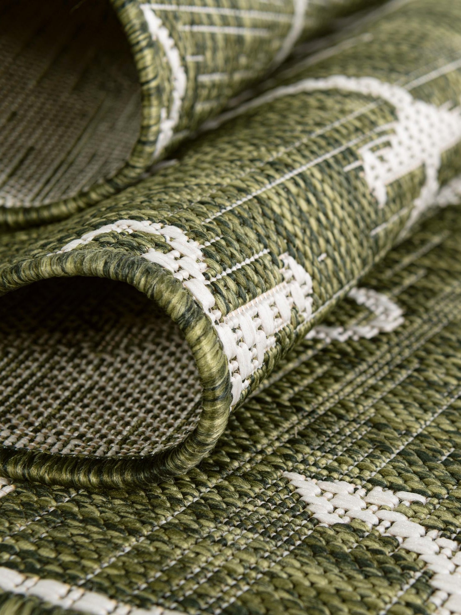 Green 3' 1 x 5' 3 Outdoor Coastal Rectangle Area Rug Weather Resistant for Patio, Deck, Terrace, Balcony, Porch 100% Polypropylene Coastal Decor Carpet for Sale at Rug Engine