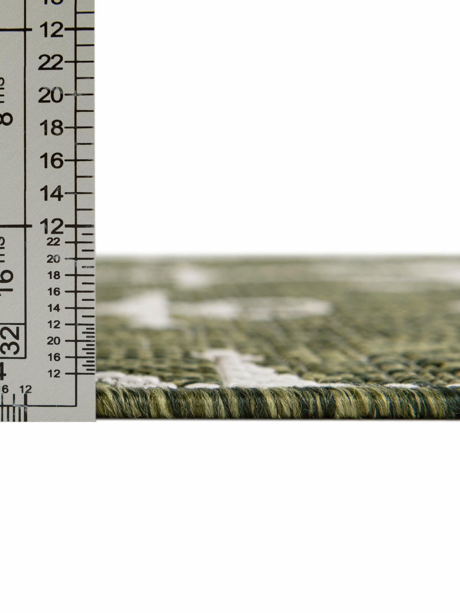 Green 7' 10 x 7' 10 Outdoor Coastal Square Area Rug Weather Resistant for Patio, Deck, Terrace, Balcony, Porch 100% Polypropylene Coastal Decor Carpet for Sale at Rug Engine