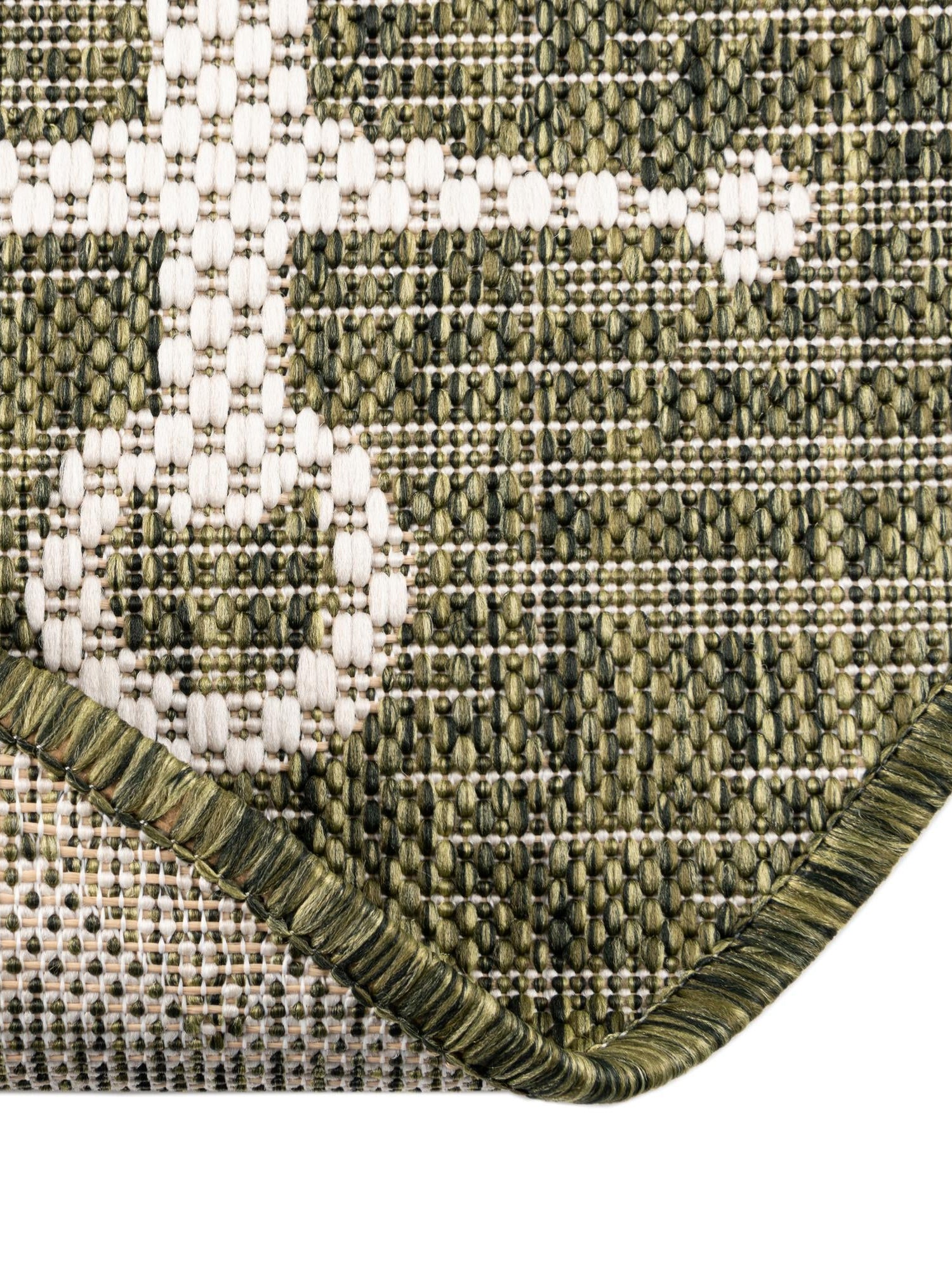 Green 3' 1 x 5' 3 Outdoor Coastal Oval Area Rug Weather Resistant for Patio, Deck, Terrace, Balcony, Porch 100% Polypropylene Coastal Decor Carpet for Sale at Rug Engine