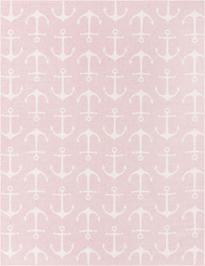 Pink 10' x 13' 1 Outdoor Coastal Rectangle Area Rug Weather Resistant for Patio, Deck, Terrace, Balcony, Porch 100% Polypropylene Coastal Decor Carpet for Sale at Rug Engine