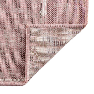 Pink 5' 3 x 8' Outdoor Coastal Rectangle Area Rug Weather Resistant for Patio, Deck, Terrace, Balcony, Porch 100% Polypropylene Coastal Decor Carpet for Sale at Rug Engine