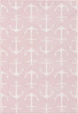 Pink 5' 3 x 8' Outdoor Coastal Rectangle Area Rug Weather Resistant for Patio, Deck, Terrace, Balcony, Porch 100% Polypropylene Coastal Decor Carpet for Sale at Rug Engine