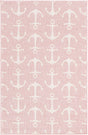 Pink 3' 1 x 5' 3 Outdoor Coastal Rectangle Area Rug Weather Resistant for Patio, Deck, Terrace, Balcony, Porch 100% Polypropylene Coastal Decor Carpet for Sale at Rug Engine