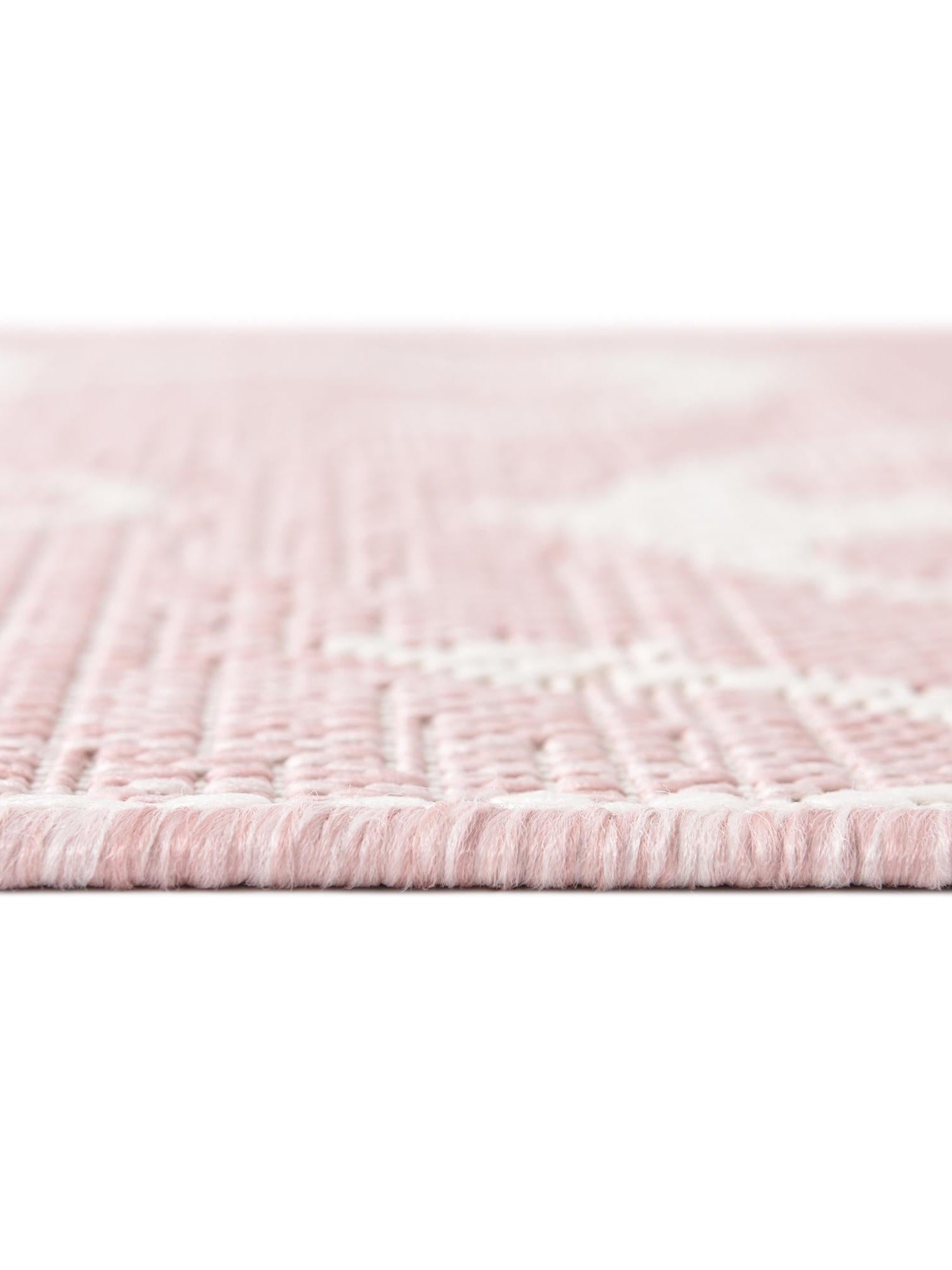 Pink 13' 1 x 13' 1 Outdoor Coastal Square Area Rug Weather Resistant for Patio, Deck, Terrace, Balcony, Porch 100% Polypropylene Coastal Decor Carpet for Sale at Rug Engine