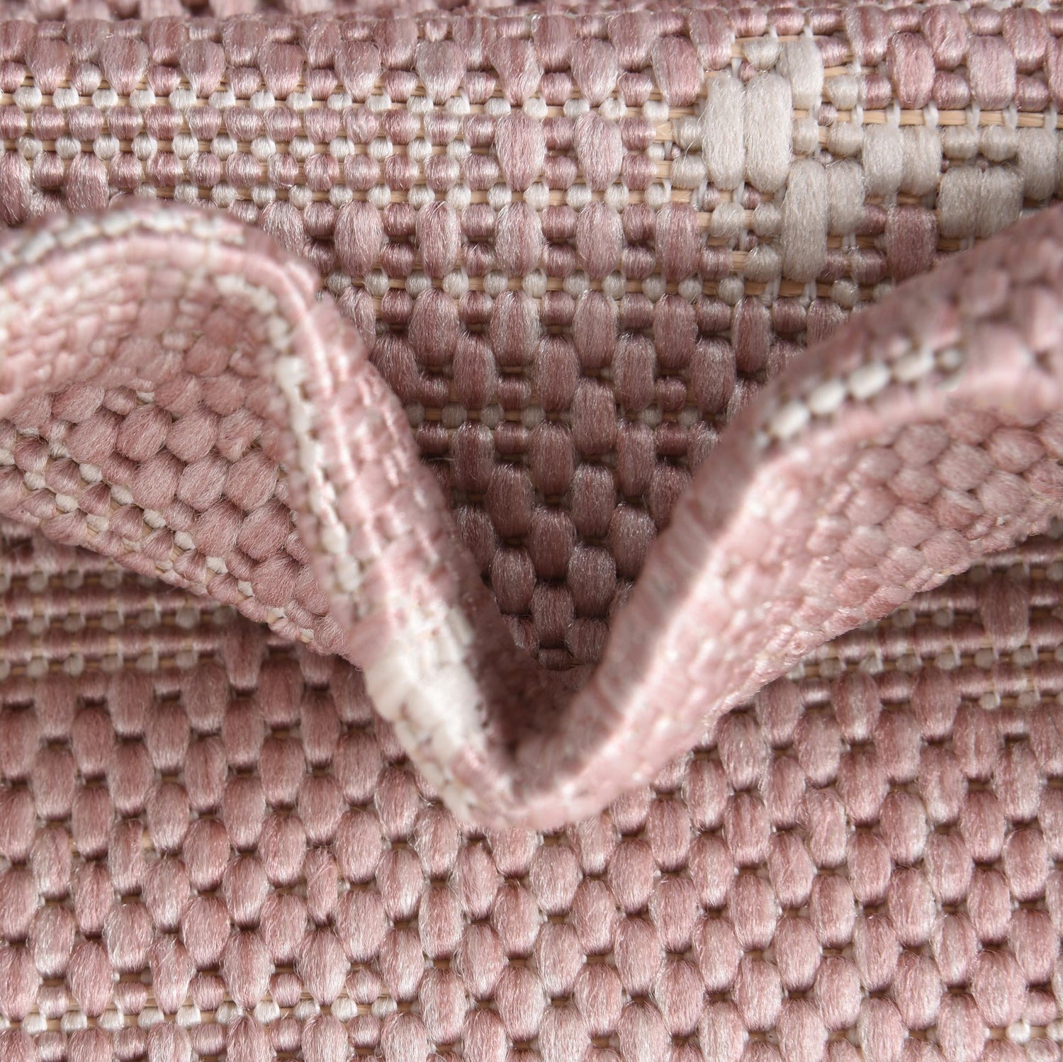 Pink 13' 1 x 13' 1 Outdoor Coastal Square Area Rug Weather Resistant for Patio, Deck, Terrace, Balcony, Porch 100% Polypropylene Coastal Decor Carpet for Sale at Rug Engine