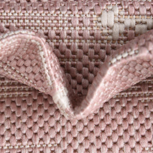Pink 5' 3 x 5' 3 Outdoor Coastal Octagon Area Rug Weather Resistant for Patio, Deck, Terrace, Balcony, Porch 100% Polypropylene Coastal Decor Carpet for Sale at Rug Engine