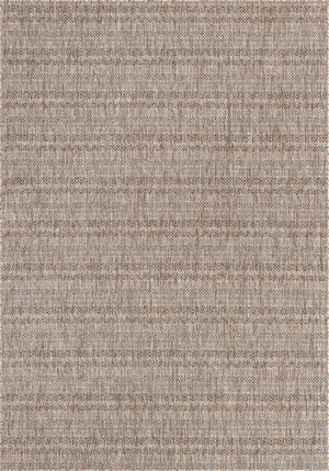 Natural 7' 1 x 10' Outdoor Striped Rectangle Area Rug Weather Resistant for Patio, Deck, Terrace, Balcony, Porch Geometric Pattern Waterproof Carpet for Sale at Rug Engine